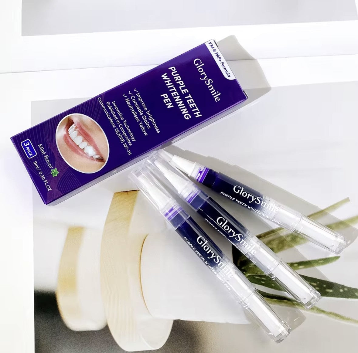 3 x V34 & PAP+ Formula Teeth Whitening Pens